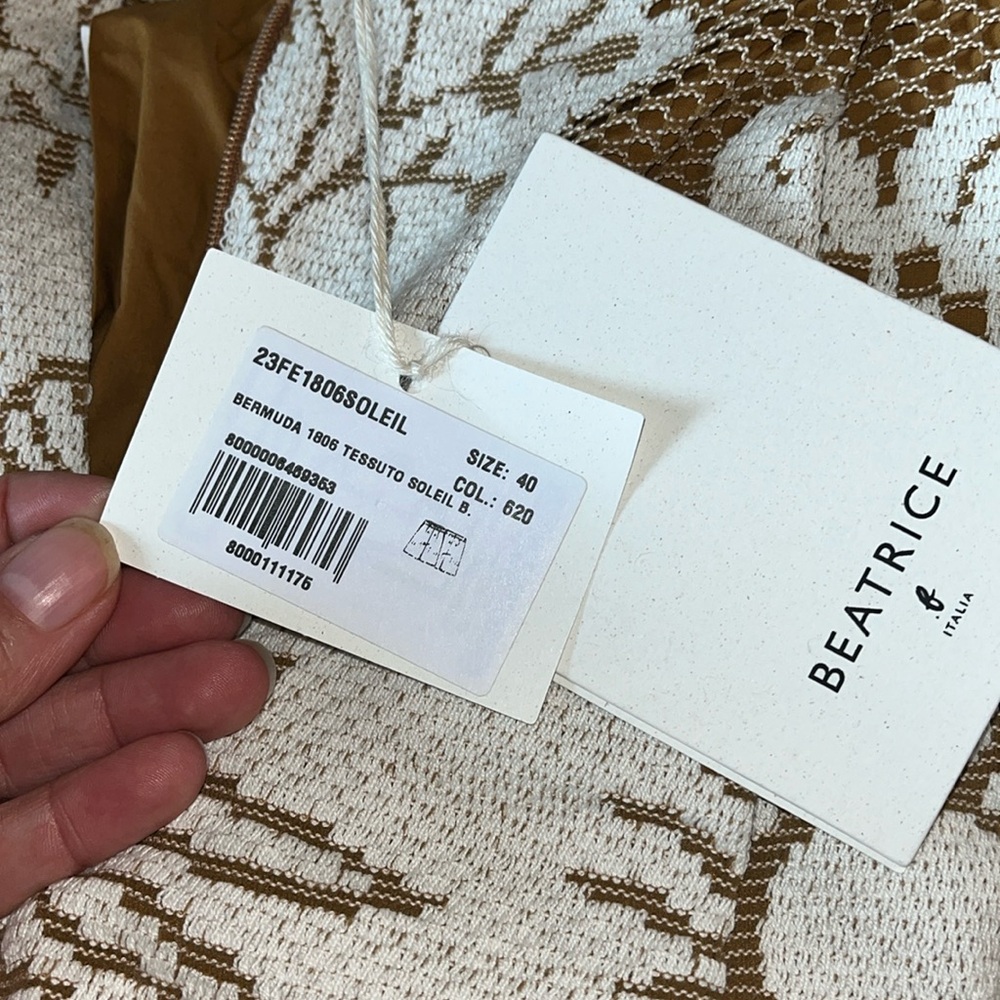 Beatrice Bermuda Shorts with lace overlay